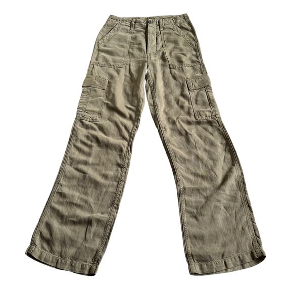 MOTHER Gothic Olive The Private Cargo Sneak Women's Size 27 Green Utility Pants - Picture 2 of 14